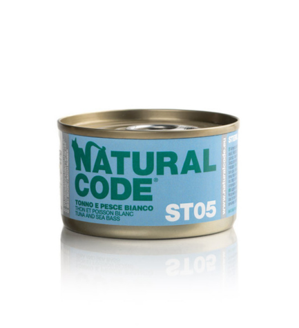 Natural Code Steril 05 Tuna & Sea Bass Wet Cat Food - 85G – PetHQ