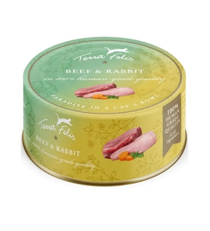 Terra Felis Beef & Rabbit Cat Wet Food 80G – PetHQ